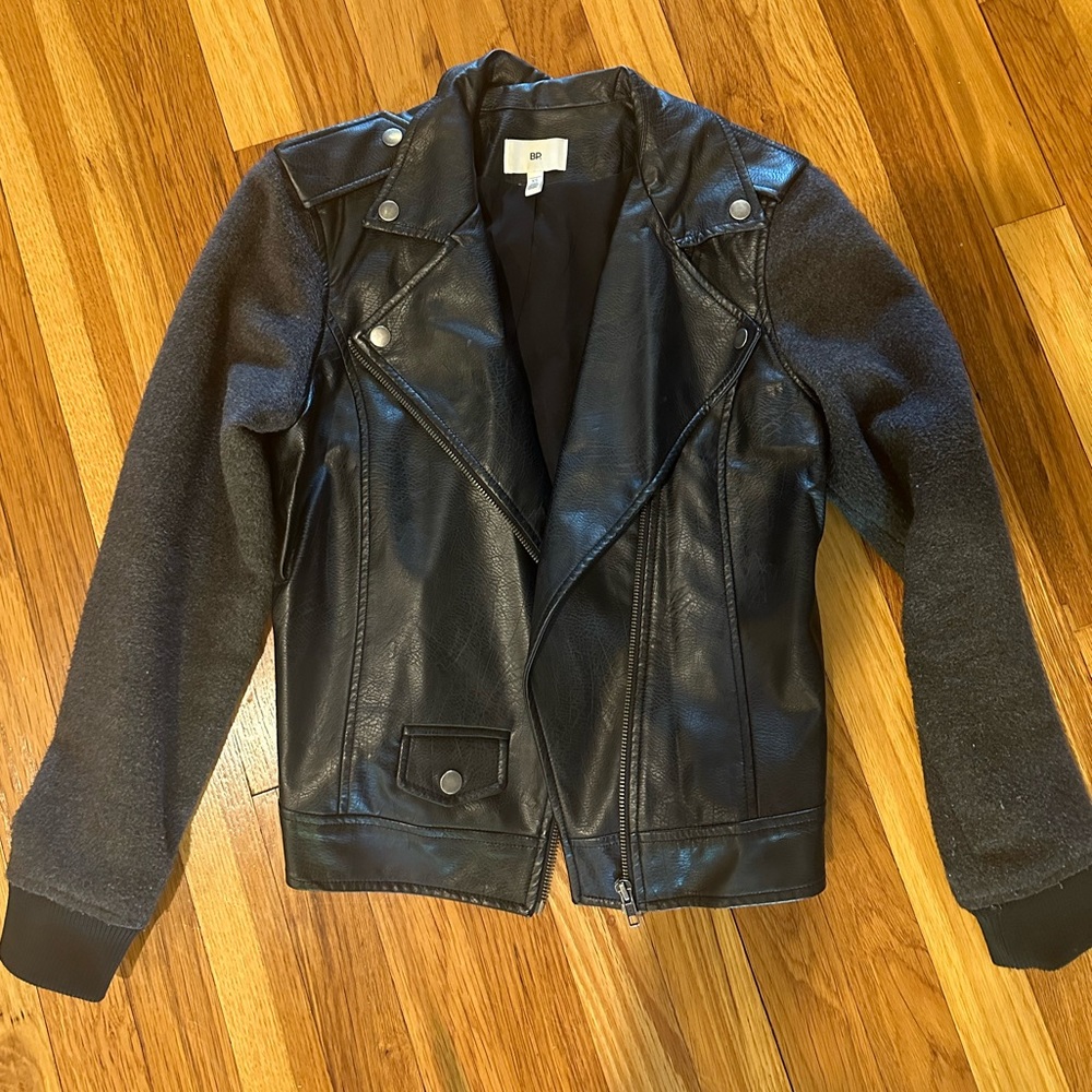 BP mixed media motto jacket